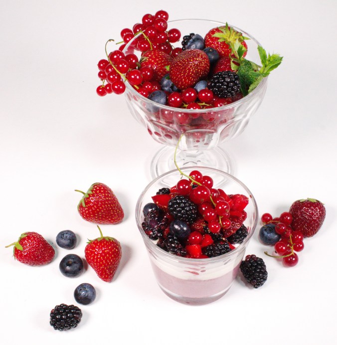 Fliederbeeren Mousse Holunderbeeren Mousse mit Sommerbeeren coconutcucumber.com DSC06789b