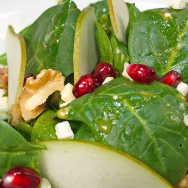 Spinat Salat mit&nbsp;Orangendressing